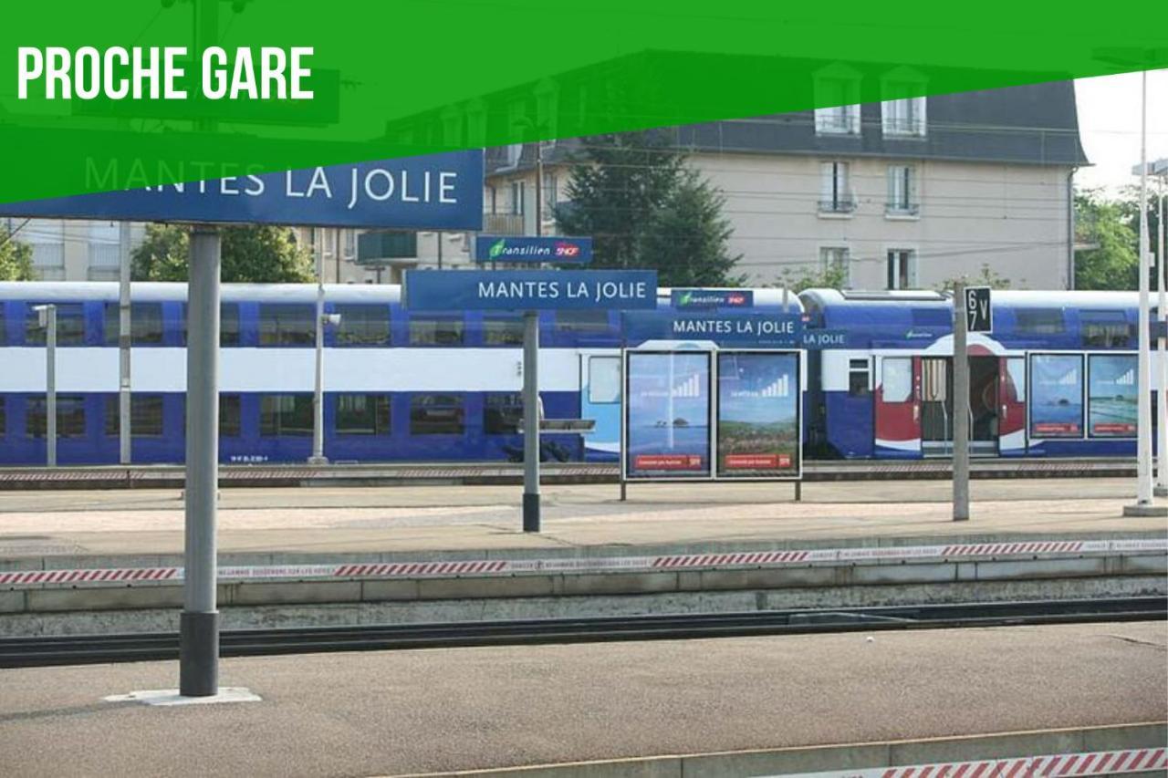 Gesteasy Au Top, Confort, Proche Gare Mantes-la-Jolie Ngoại thất bức ảnh